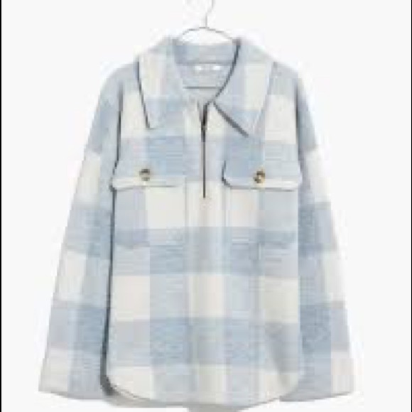 Madewell Buffalo Check Popover Sweater New Medium - Picture 3 of 13